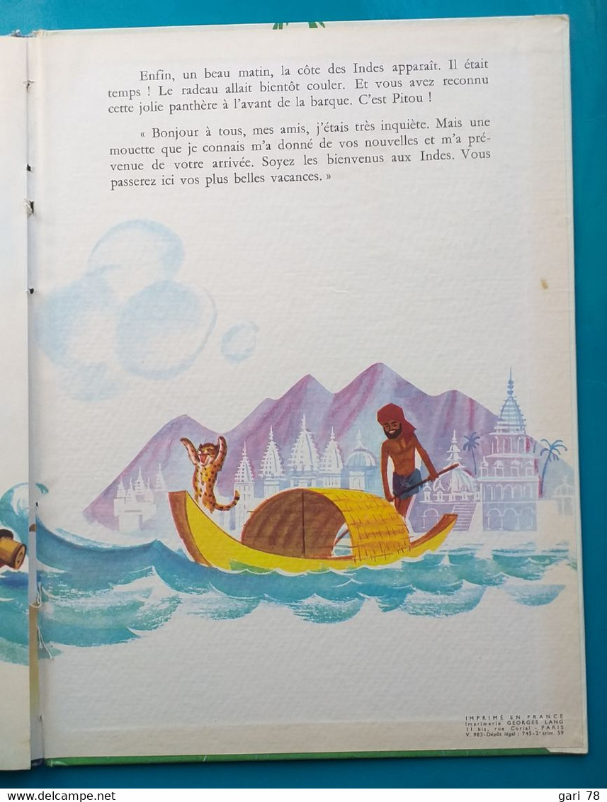 Le Voyage De Caroline - édition De 1959 - Images De Pierre Brobst - Hachette