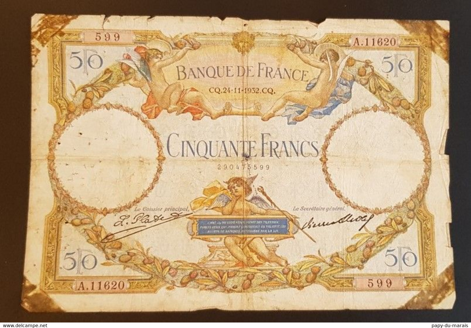 Billet De 50 Francs 1932 - 50 F 1927-1934 ''Luc Olivier Merson''