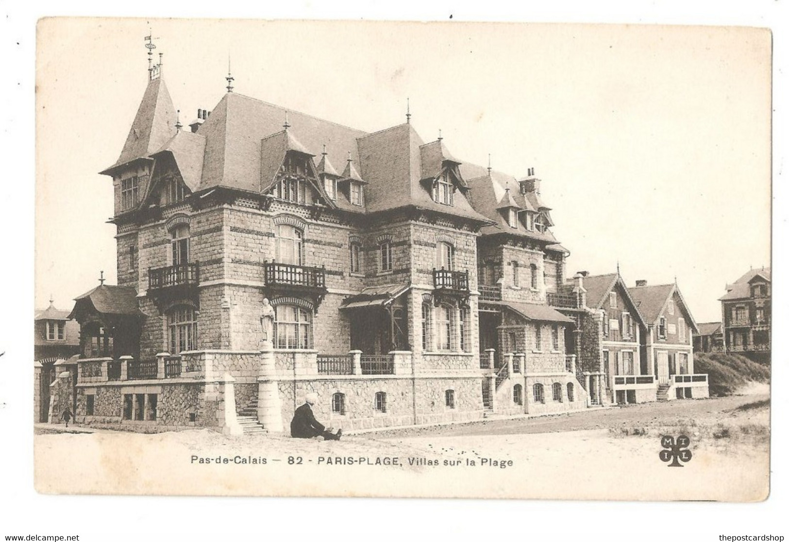 62 CPA - LE TOUQUET - PARIS PLAGE - Villas Sur La Plage - Le Touquet