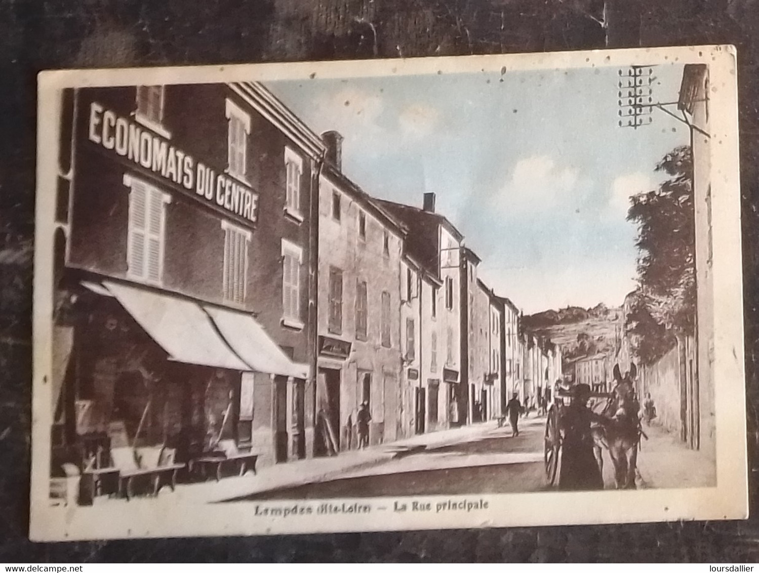 Carte Postale 63 LEMPDES La Rue Principale 1934 - Lempdes