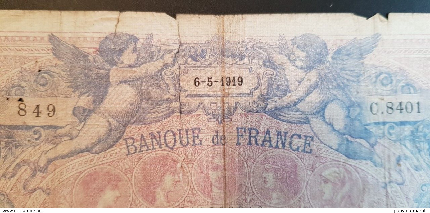 Billet De 50 Francs 1919 - 50 F 1889-1927 ''Bleu Et Rose''