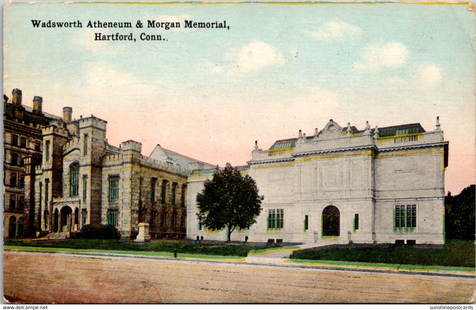 Connecticut Hartford Wadsworth Atheneum & Morgan Memeorial 1915 - Hartford