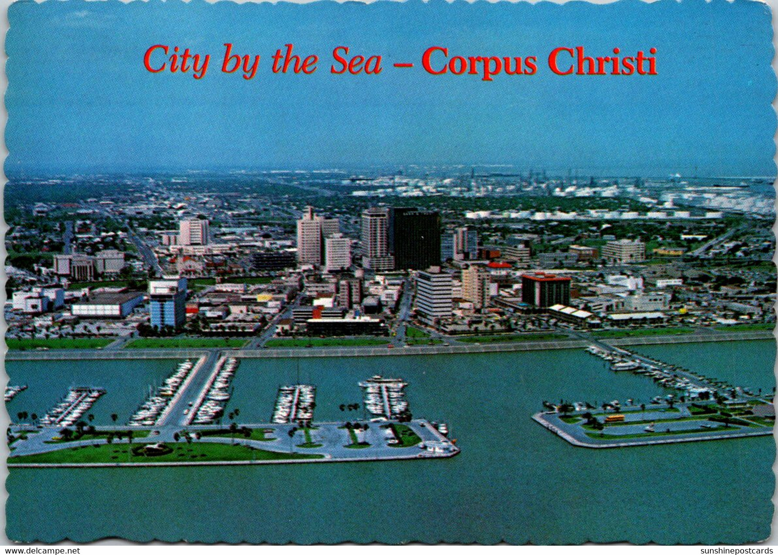 Texas Corpus Christs Aerial View Showing T Heads - Corpus Christi