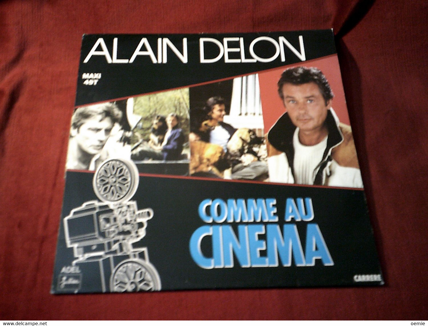 ALAIN DELON  COMME AU CINEMA - 45 T - Maxi-Single