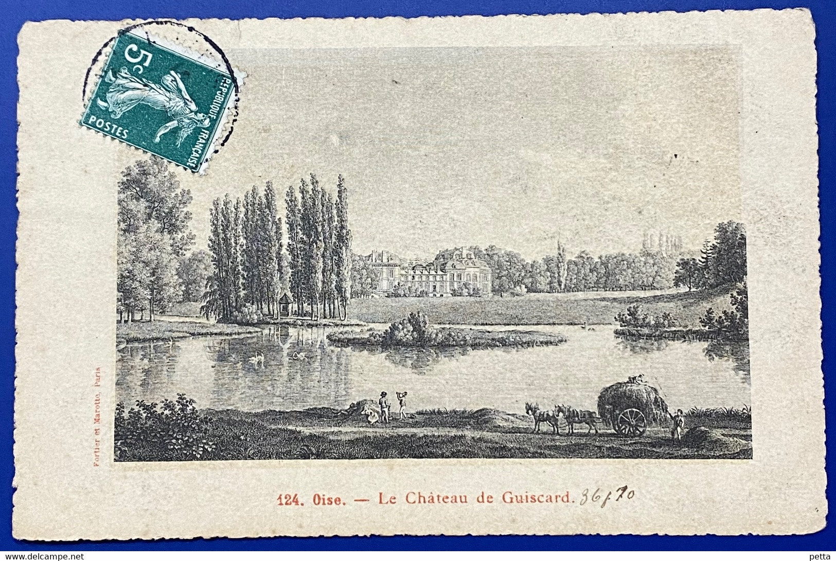 Carte Postale De L’Oise - Le Château De Guiscard .. Publicité MAGGI  (60) ….. Vendu En L’état - Guiscard