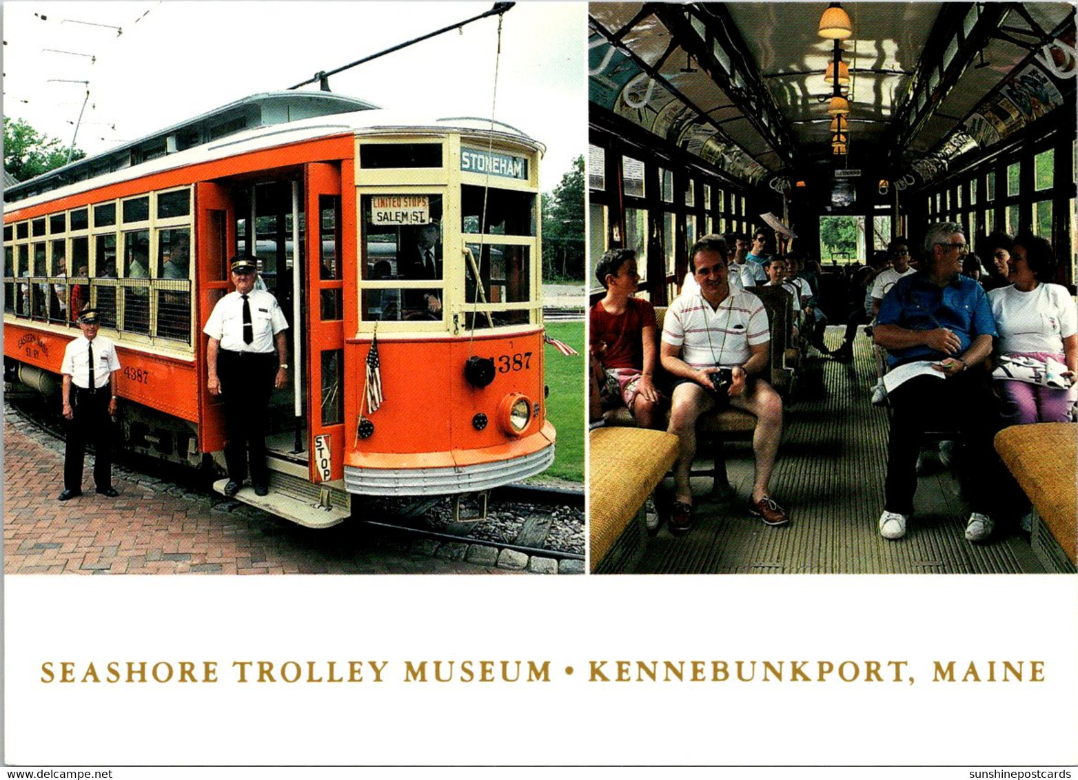 Maine Kennebunkport Seashore Trolley Museum Eastern Massachusetts Street Railway #4387 - Kennebunkport