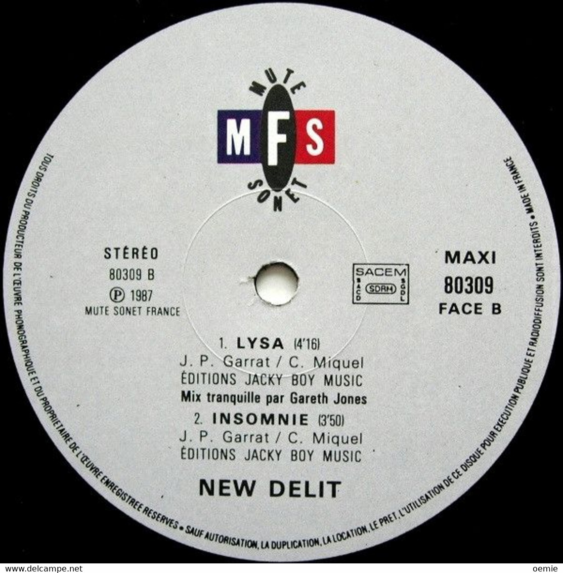 NEW  DELIT  °  LYSA - 45 T - Maxi-Single