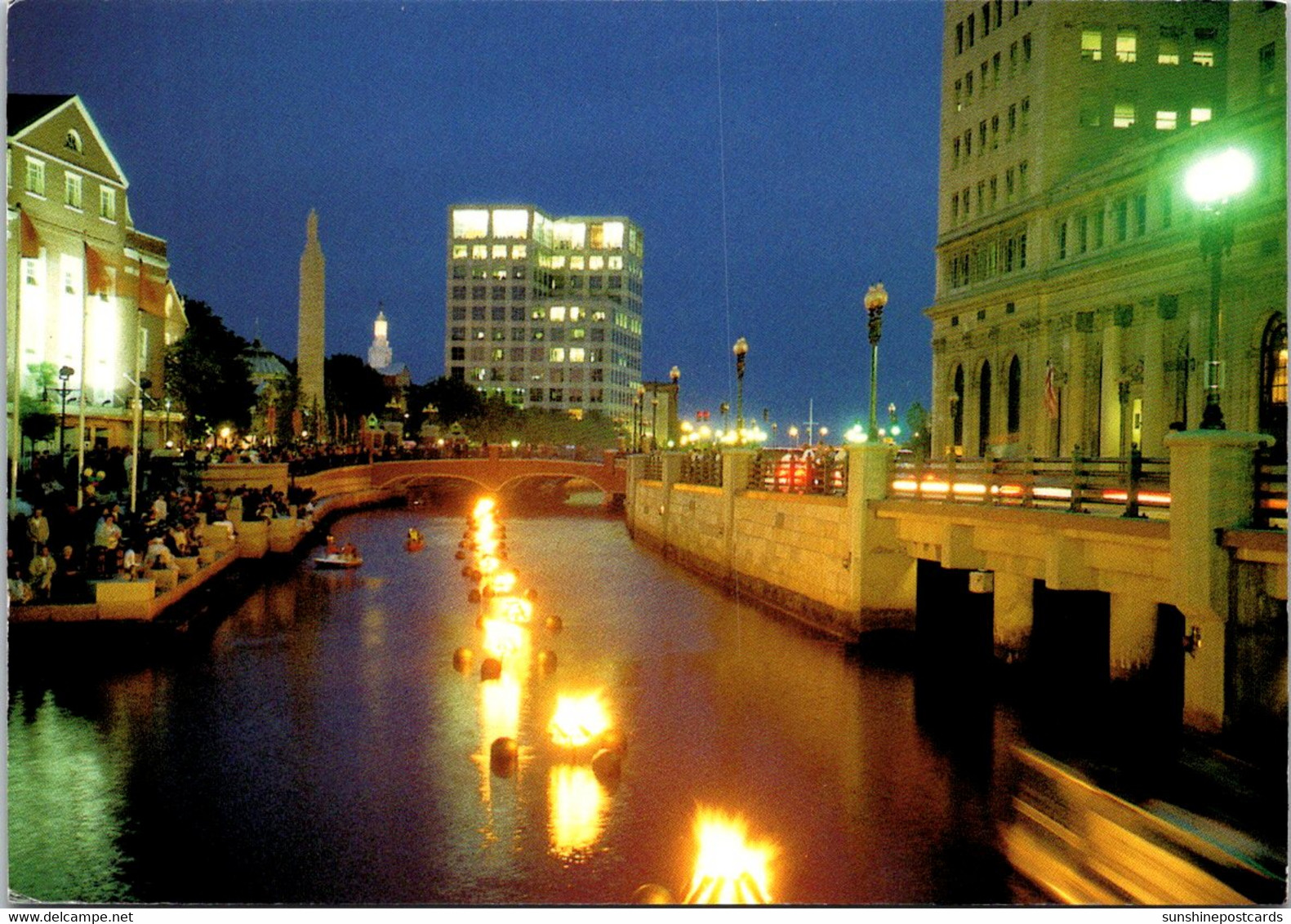 Rhode Island Providence "Waterfire" Illuminating Art Sculpture - Providence