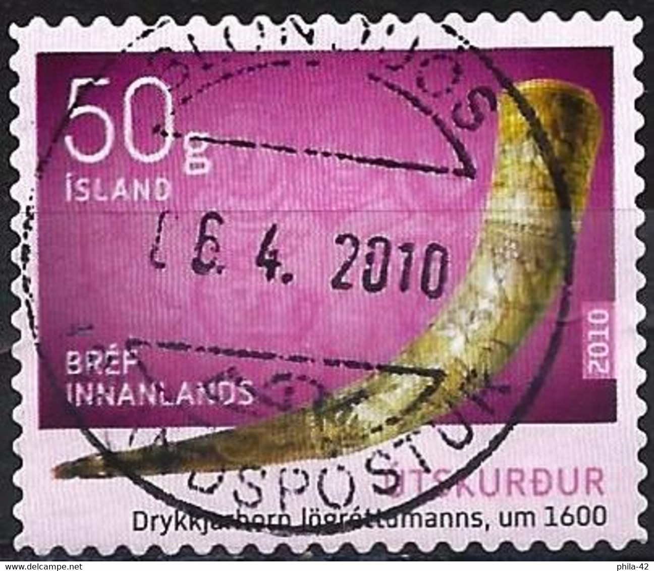 Iceland 2010 - Mi 1264 - YT 1193 ( Judge's Drinking Horn ) - Used Stamps