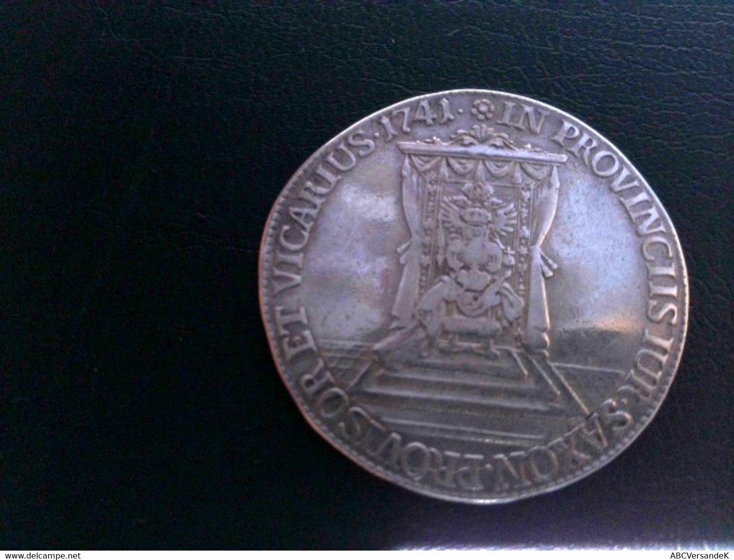 Münzen Medaillen: Evangelische: Kuranttaler Sachsen 1741:  Regent Friedrich August II 2, ( 1733 - 1763) In Kap - Numismatics
