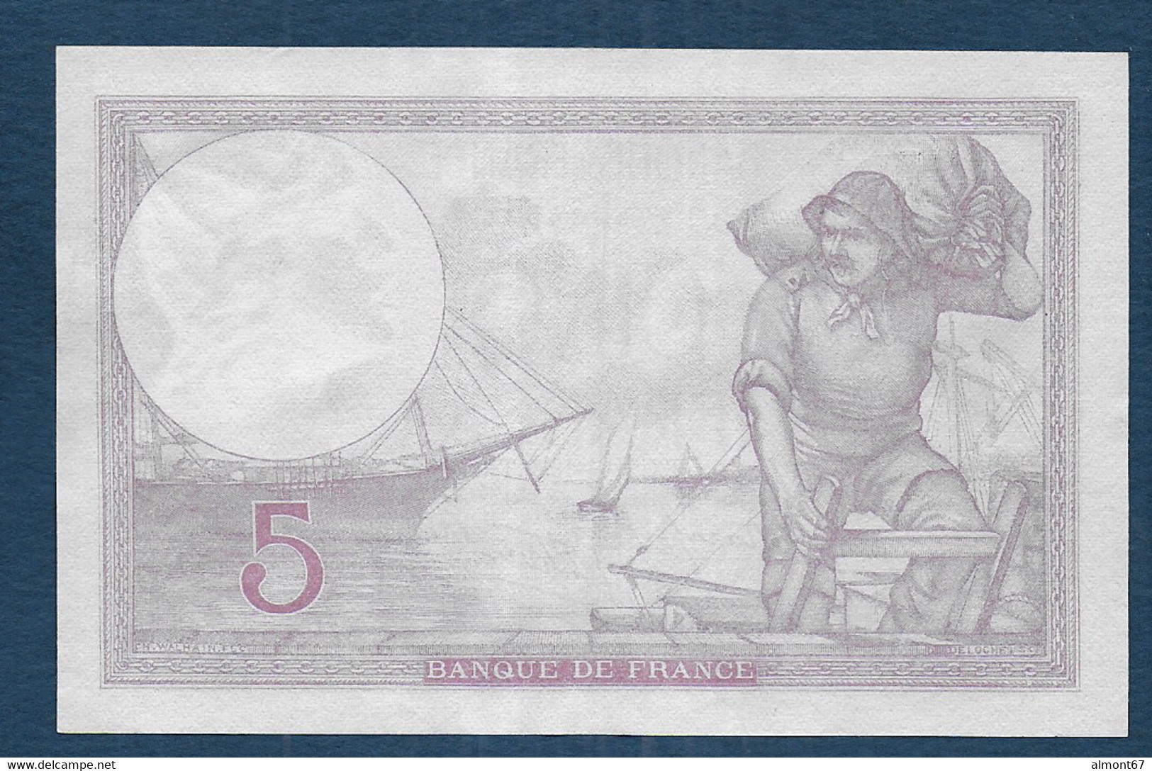 5 Francs  Violet   Du  21 - 9 - 1939 - 5 F 1917-1940 ''Violet''