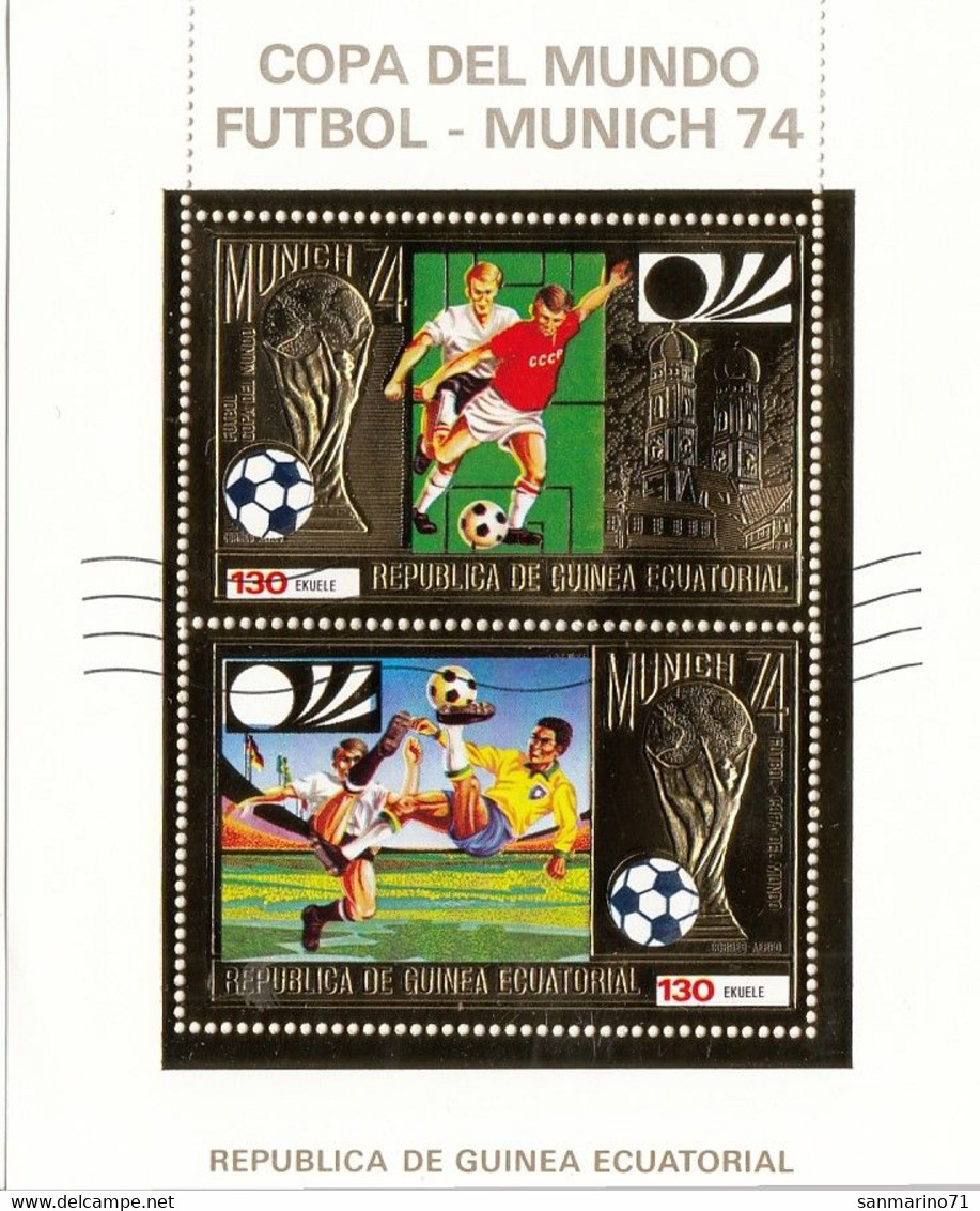 GUINEA EQUATORIAL Block 121,used,football - Usati