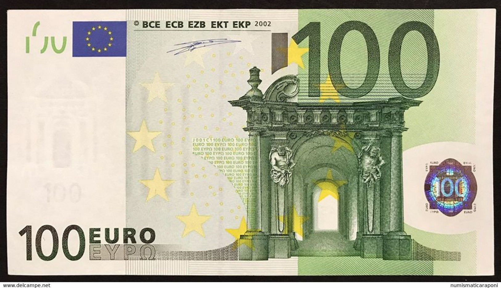 100 €  ITALIA DUISENBERG Q.FDS ABOUT UNC J001C1  Cod.€.280 Solo Bonifico Only Bank Transfert To Pay - 100 Euro