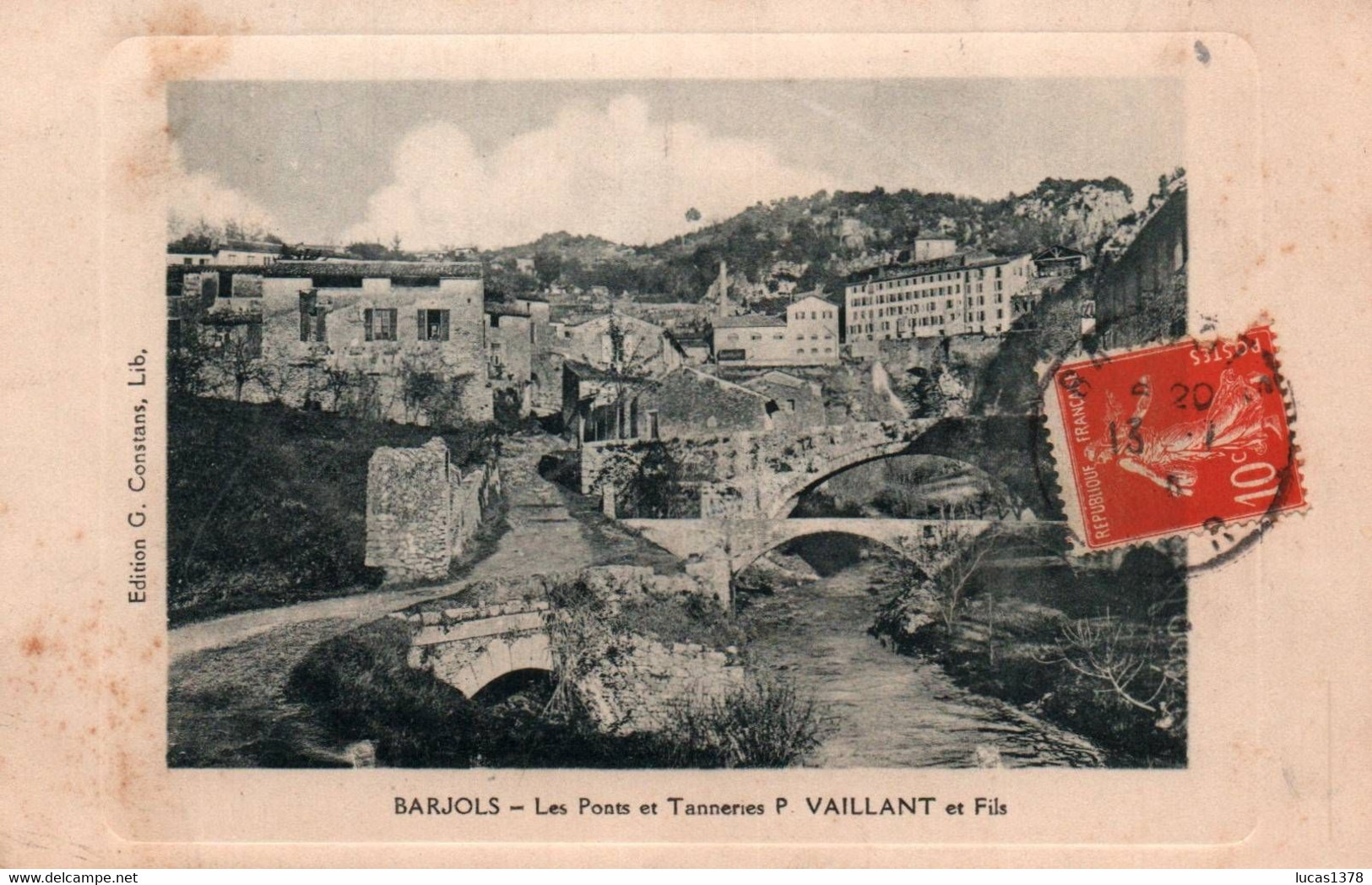 83 / BARJOLS / LES PONTS ET TANNERIES VAILLANT ET FILS / - Barjols