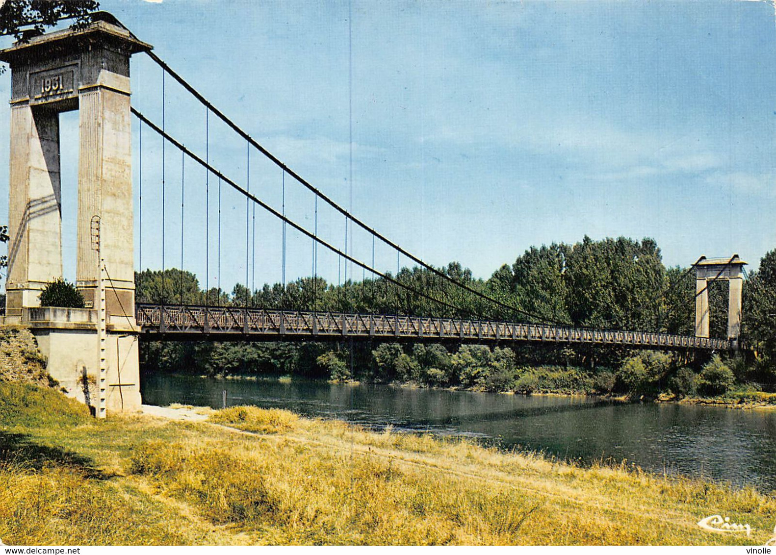 P-FL-M-22-2382 : VERDUN-SUR-GARONNE. LE PONT SUSPENDU - Verdun Sur Garonne