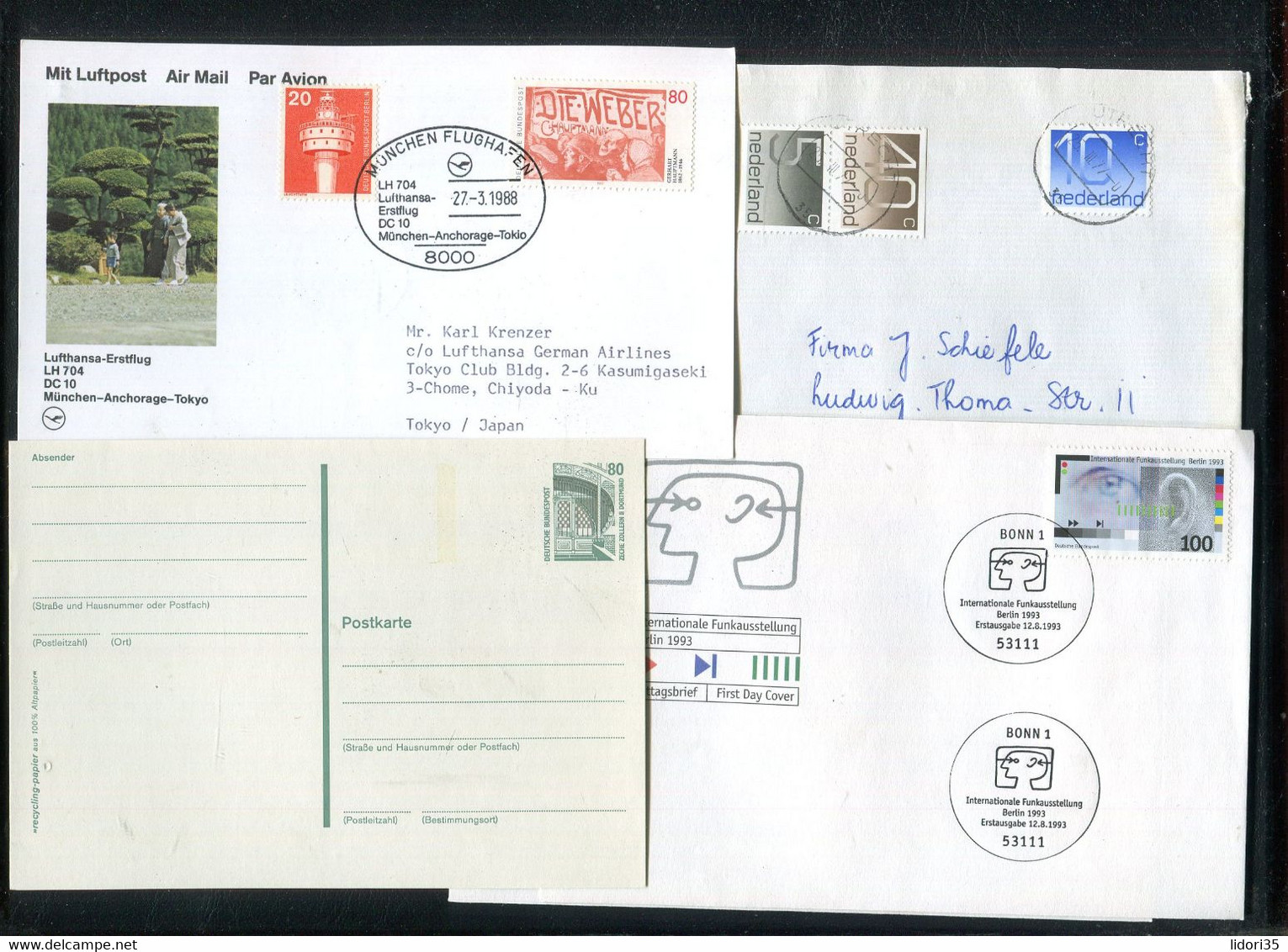 NC65-330 / Weltweit / Belegeposten, rd. 90 Belege, vgl. Fotos, welche einen Teil des Postens zeigen / € 7.00