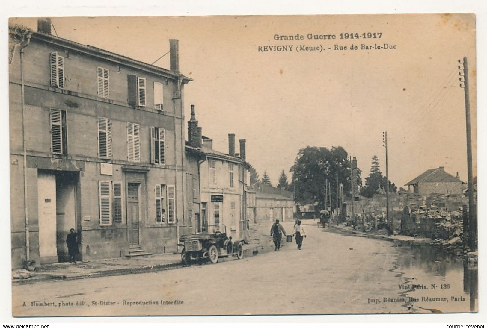 CPA - REVIGNY (Meuse) -  Rue De Bar Le Duc - Revigny Sur Ornain