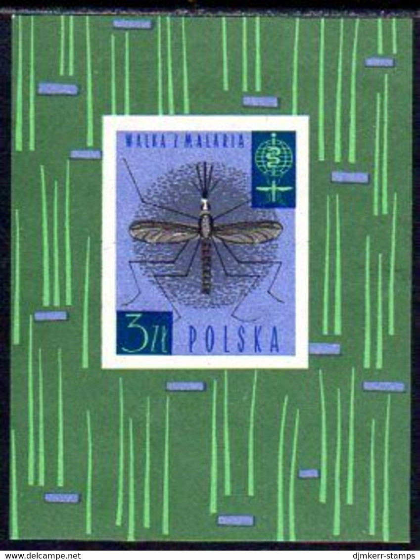POLAND 1962 Malaria Campaign Block  MNH / **  Michel Block 27 - Blocs & Hojas