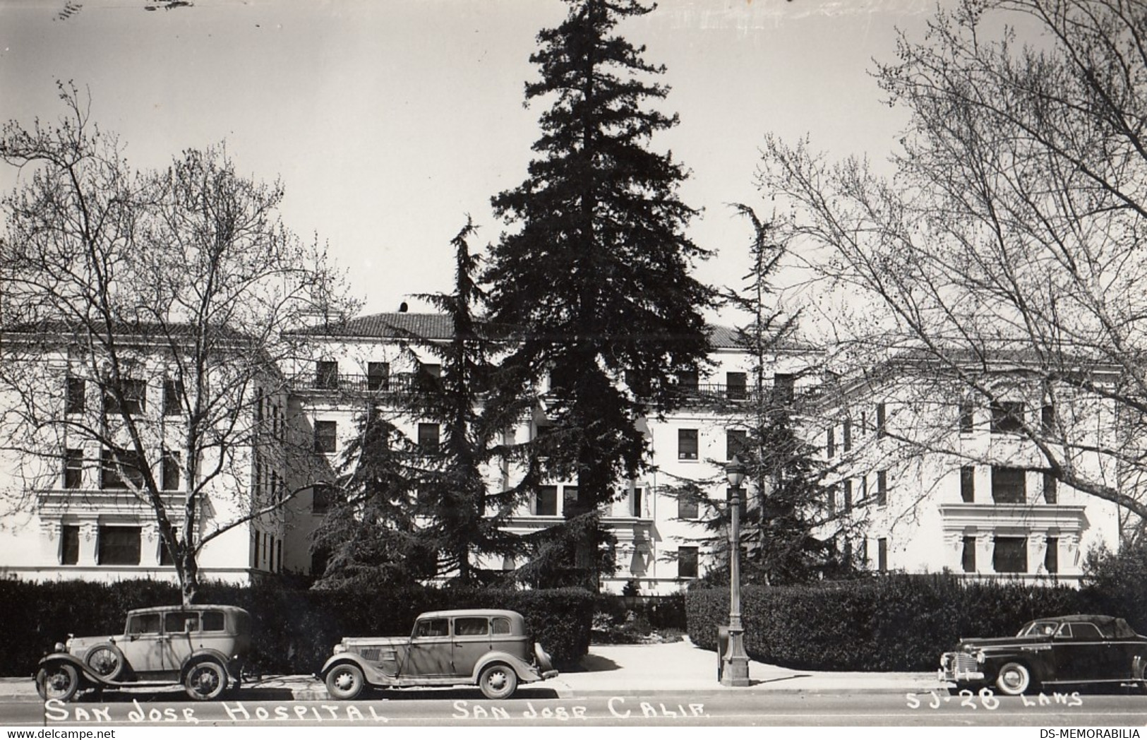 San Jose CA - Hospital Real Photo Postcard RPPC - San Jose