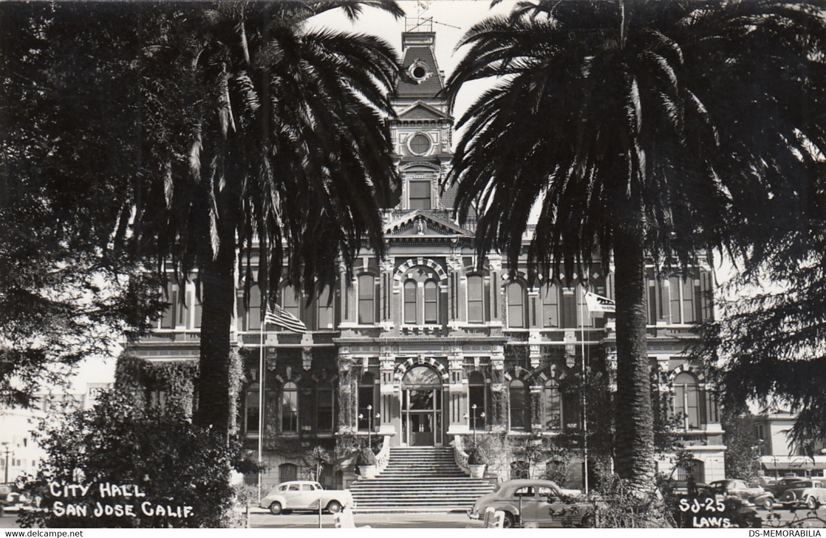 San Jose CA - City Hall Real Photo Postcard RPPC - San Jose
