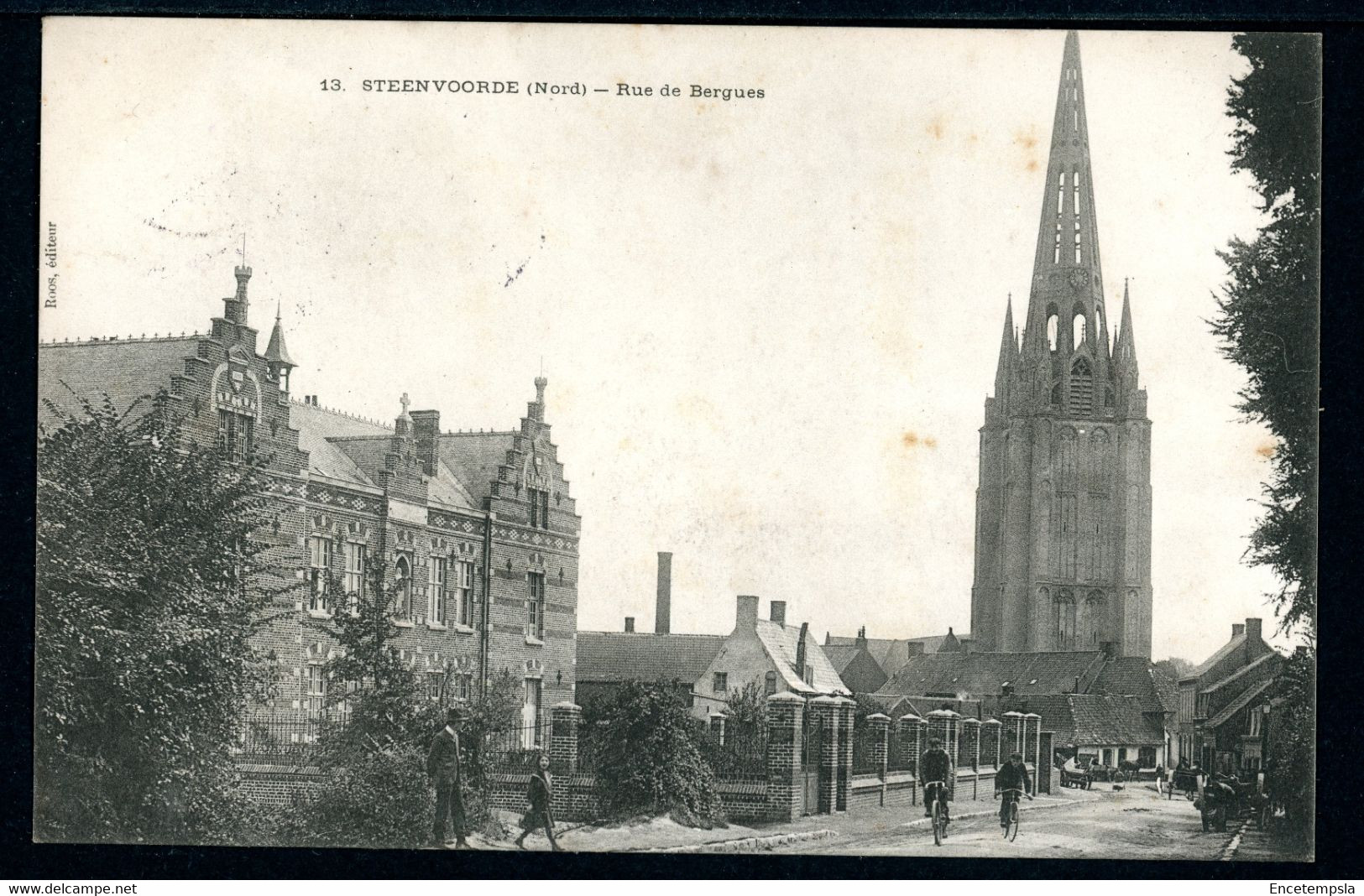 CPA - Carte Postale - France - Steenvoorde - Rue De Bergues - 1905 (CP19581) - Steenvoorde