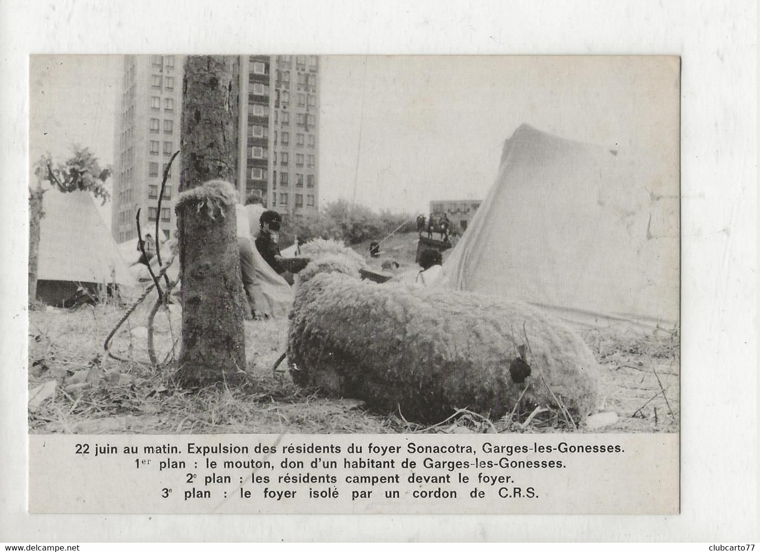 Garges-les-Gonesses (95) : ELe Campement Des Expulsés De La Sonacotra En 1980 (animé) GF. - Garges Les Gonesses