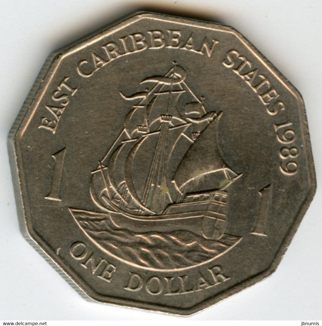 Caraïbes Orientales East Caribbean 1 Dollar 1989 KM 20 - Caraïbes Orientales (Etats Des)