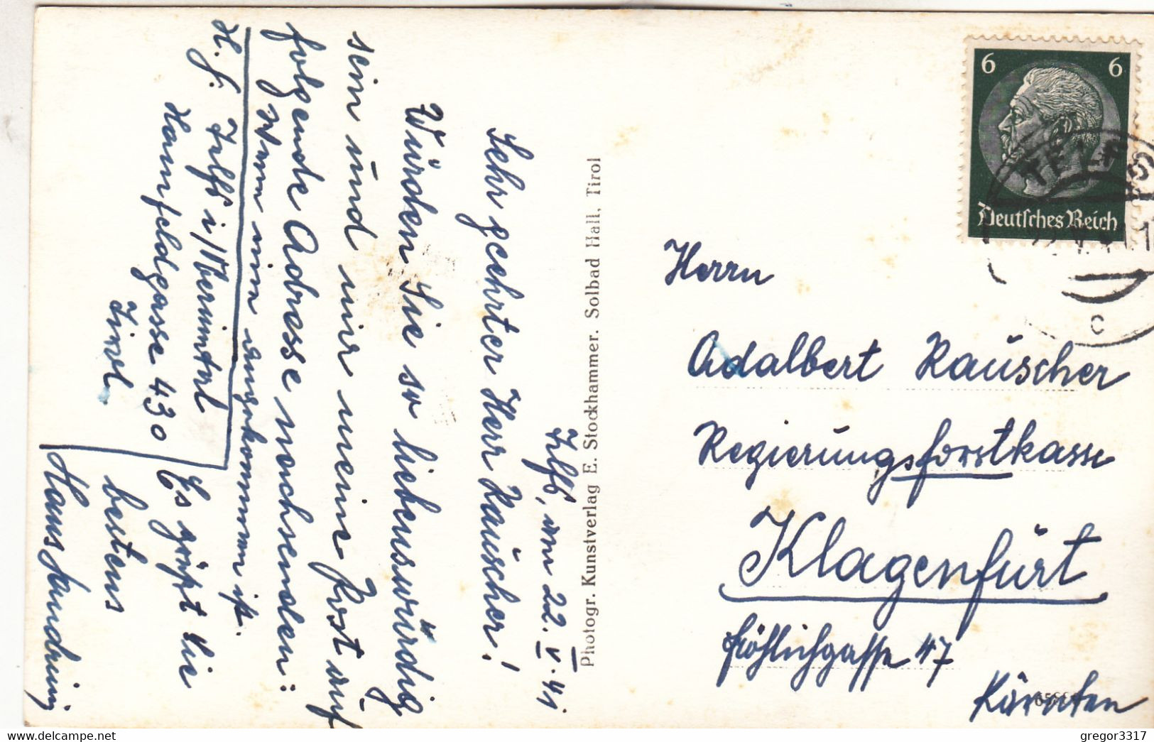 A7512) TELFS M. Mieminger Kette - Hohe Munde - Tolle Alte AK ! 1941 - Telfs