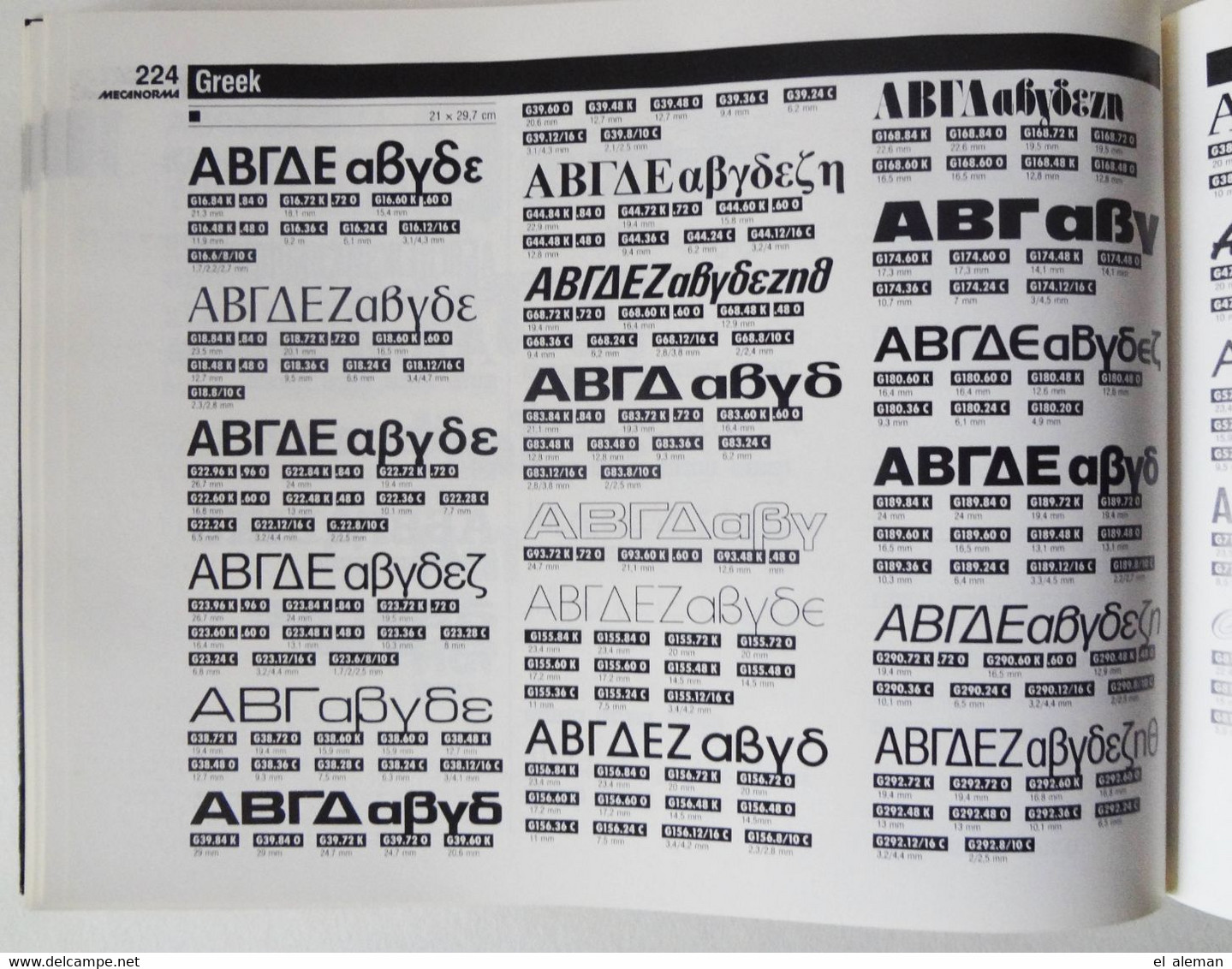 Schriftenmusterbuch Schriftenmusterkatalog Typografie, Graphic Design, Print, Mercanorma Graphic Book 14, 1984