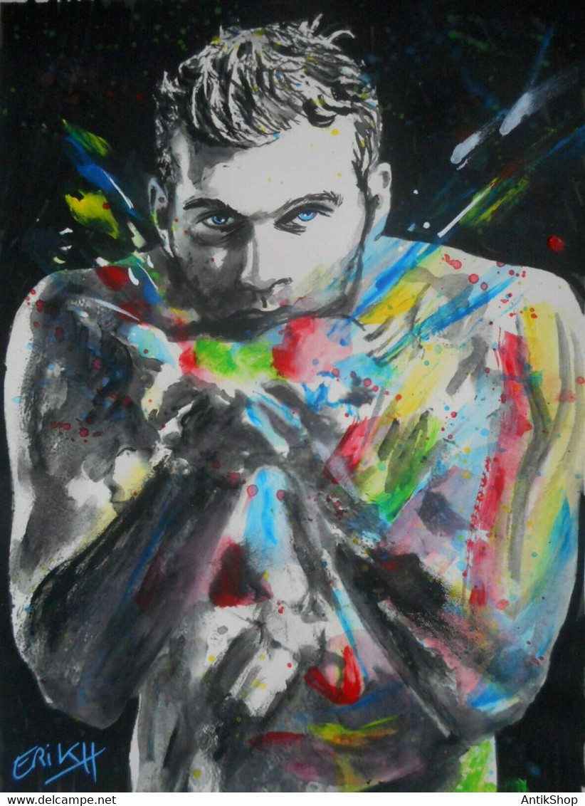 ERIK HILS "sensuel Homme" New Gay Sex Erotik COA - Acryliques