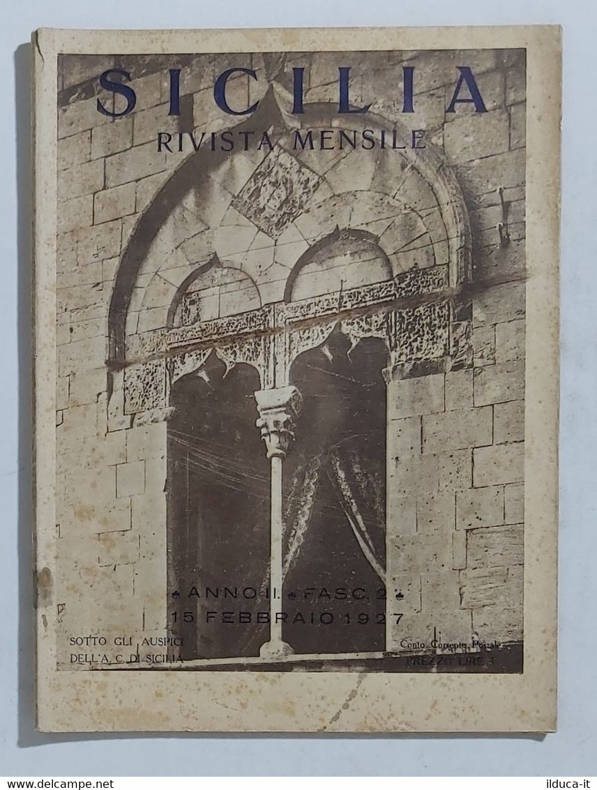 91687 Sicilia Rivista Mensile A. II N. 2 - Mosaici / Siracusa - ASTIS 1927 - Arte, Diseño Y Decoración