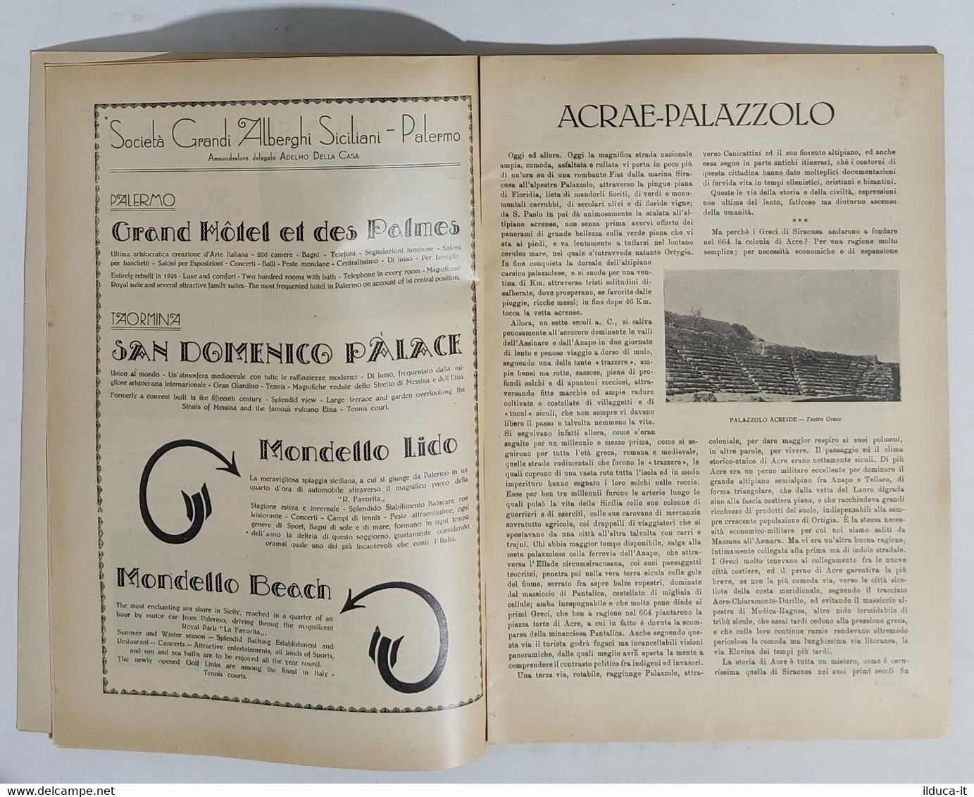 91688 Sicilia Rivista Mensile A. II N. 5 - Targa Florio / Siracusa - ASTIS 1927 - Art, Design, Décoration