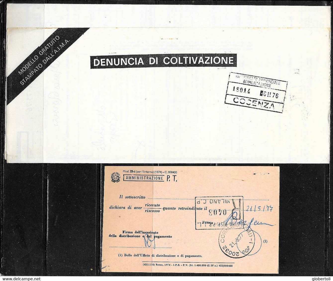 Italia/Italy/Italie: Lotto Di 6 Documenti Postali, Lot Of 6 Postal Documents. Loto Di 6 Documents Postaux - Lotti E Collezioni