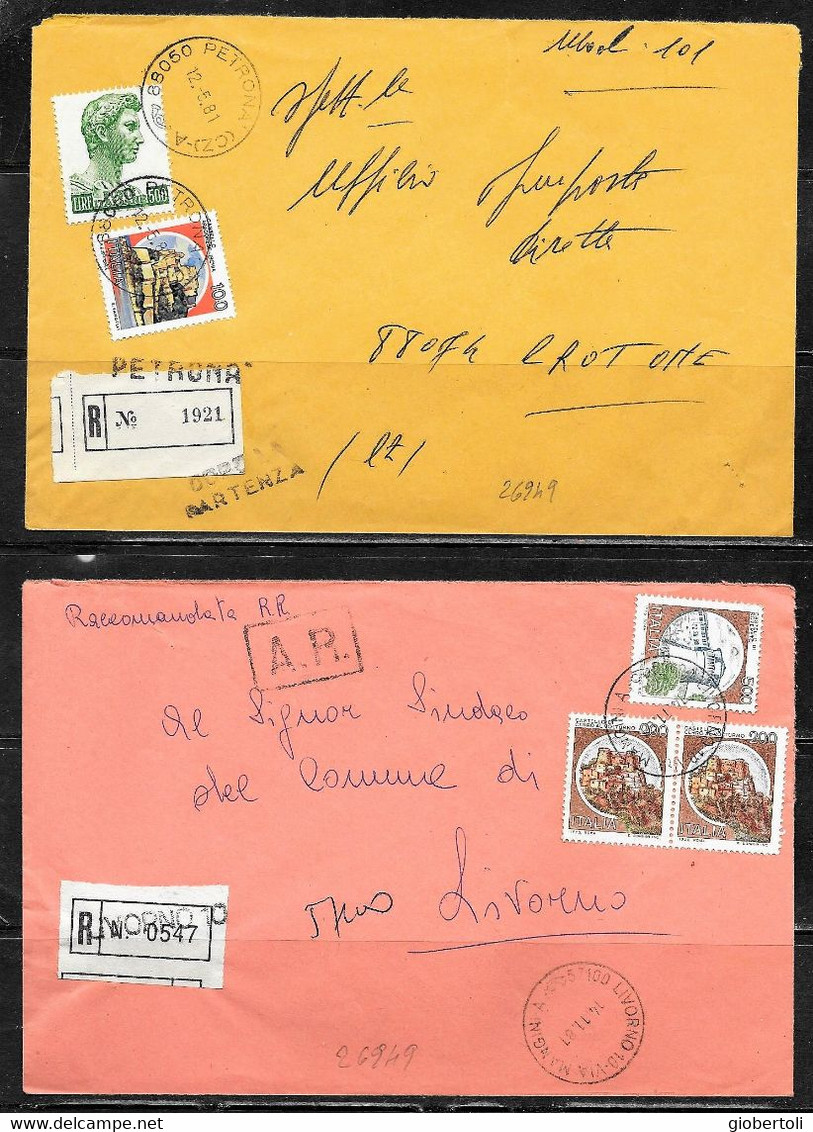 Italia/Italy/Italie: Lotto Di 6 Documenti Postali, Lot Of 6 Postal Documents. Loto Di 6 Documents Postaux - Lotti E Collezioni