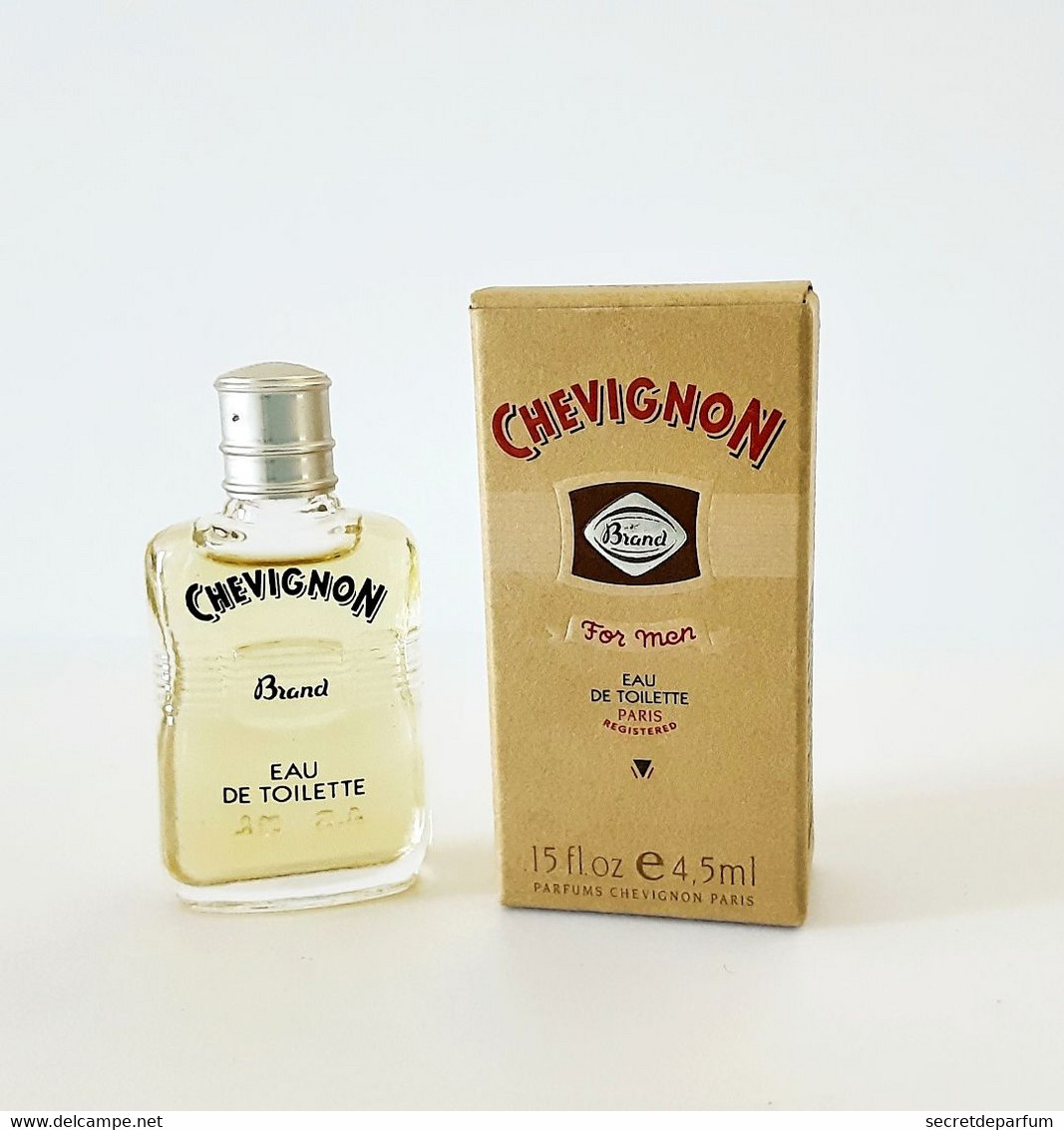 Miniatures De Parfum  BRAND FOR MAN De  CHEVIGNON  EDT 4.5 Ml  + BOITE - Miniatures Hommes (avec Boite)