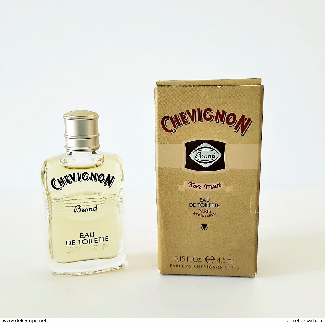 Miniatures De Parfum  BRAND FOR MAN De  CHEVIGNON  EDT 4.5 Ml  + BOITE - Miniatures Hommes (avec Boite)