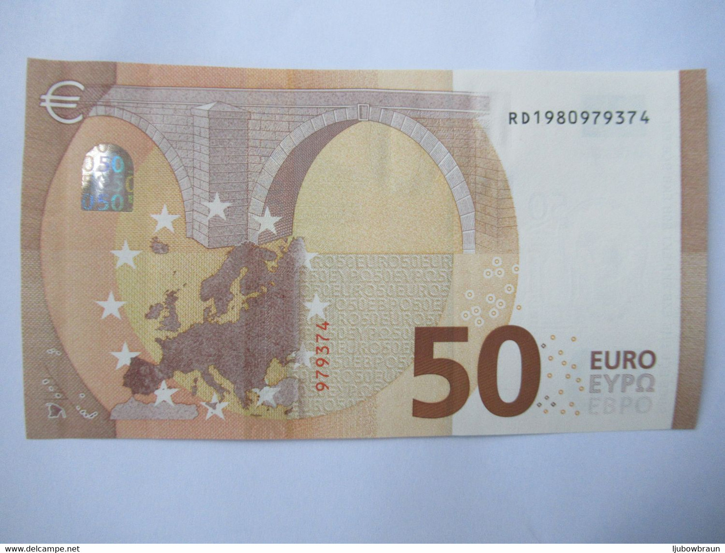 50 Euro-Schein RD ( R032) Unc.Draghi - 50 Euro