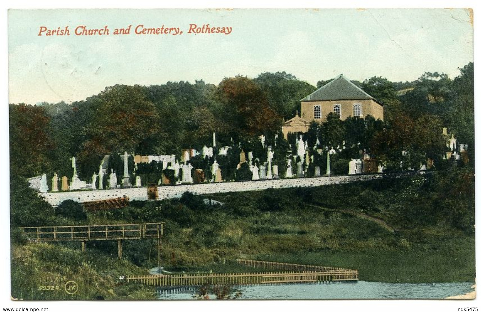 ISLE OF BUTE : ROTHESAY - PARISH CHURCH AND CEMETERY / ADDRESS - GLASGOW, PARTICK, THORNWOOD, KENNEDY DRIVE (FRENCH) - Bute