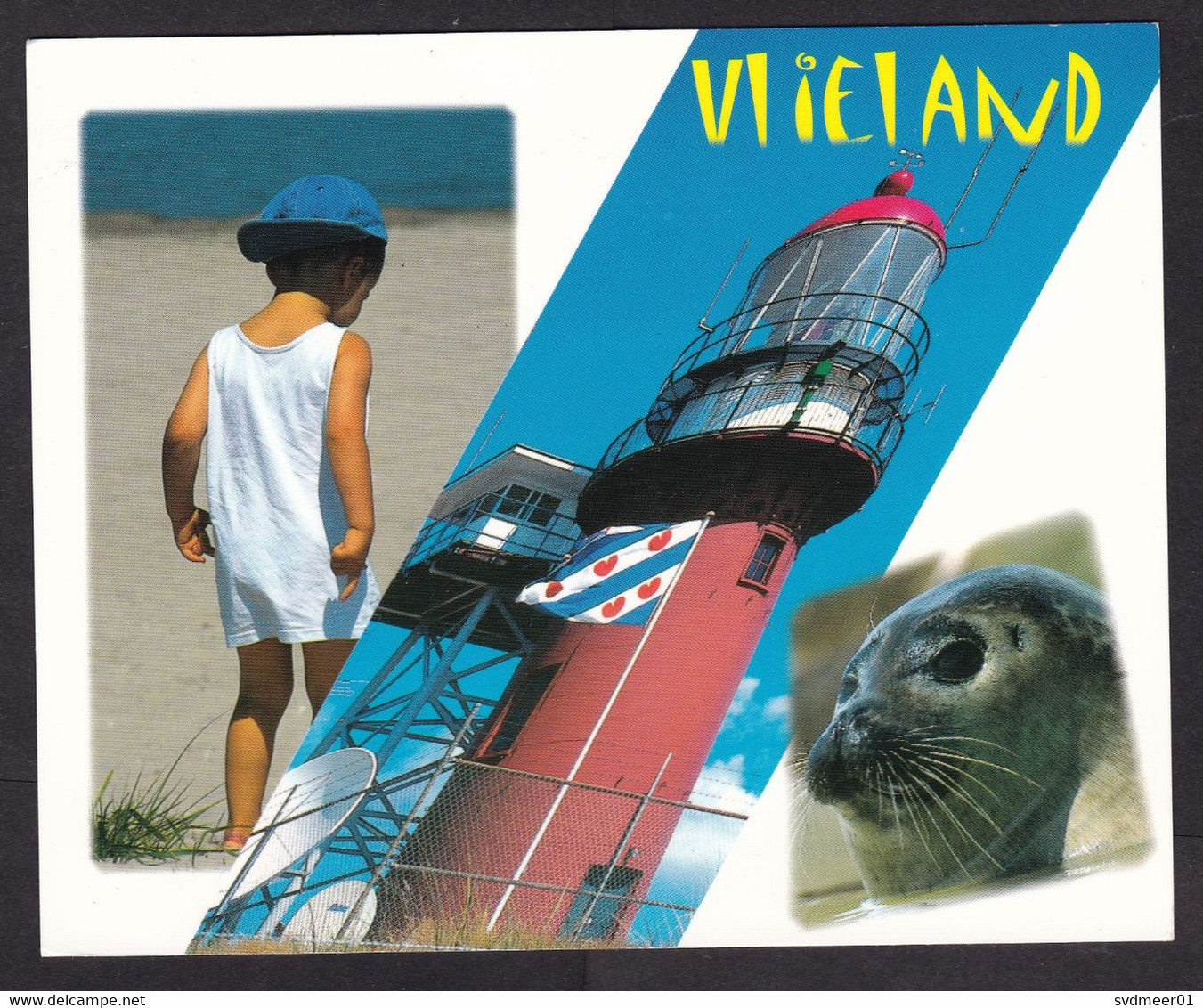 Netherlands: Picture Postcard, 2002, 1 Stamp, Efteling Fairy Tale Theme Park, Card: Lighthouse Vlieland (traces Of Use) - Briefe U. Dokumente