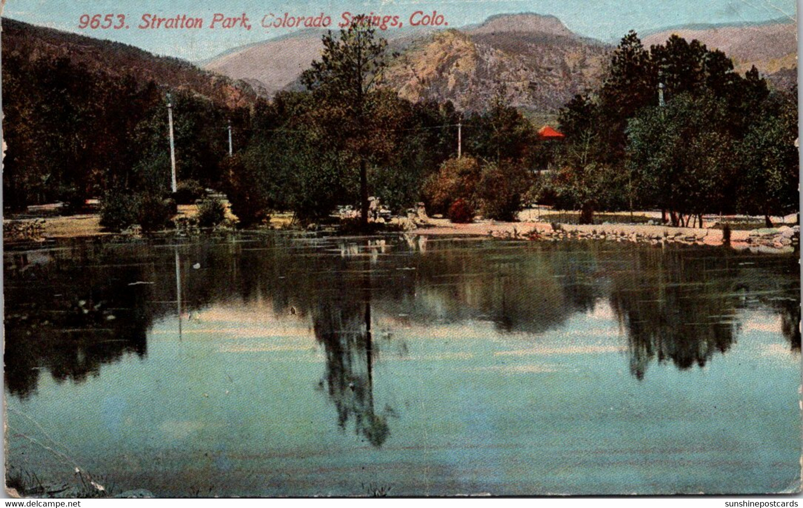 Colorado Colorado Springs Stratton Park 1918 - Colorado Springs