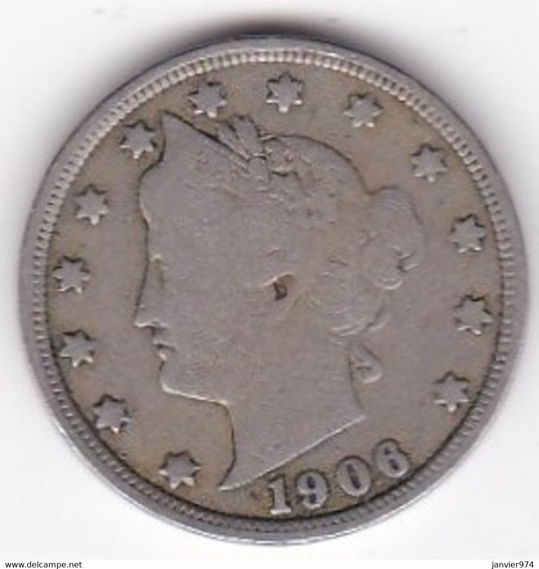 Etats-Unis . Five Cent 1906 . Liberty, En Nickel - 1883-1913: Liberty