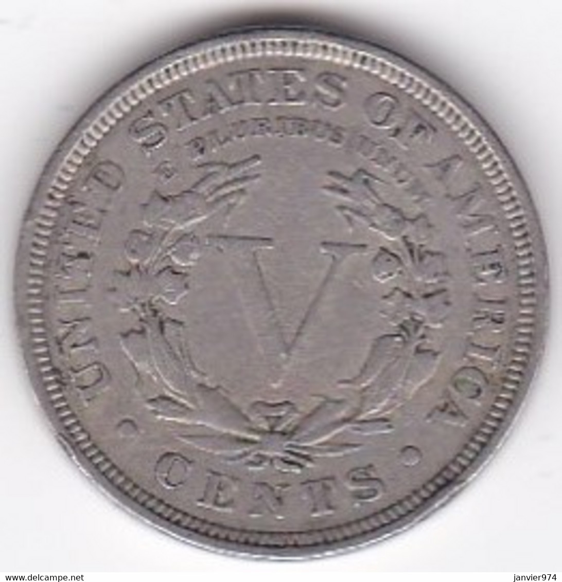 Etats-Unis . Five Cent 1907 . Liberty, En Nickel - 1883-1913: Liberty (Liberté)