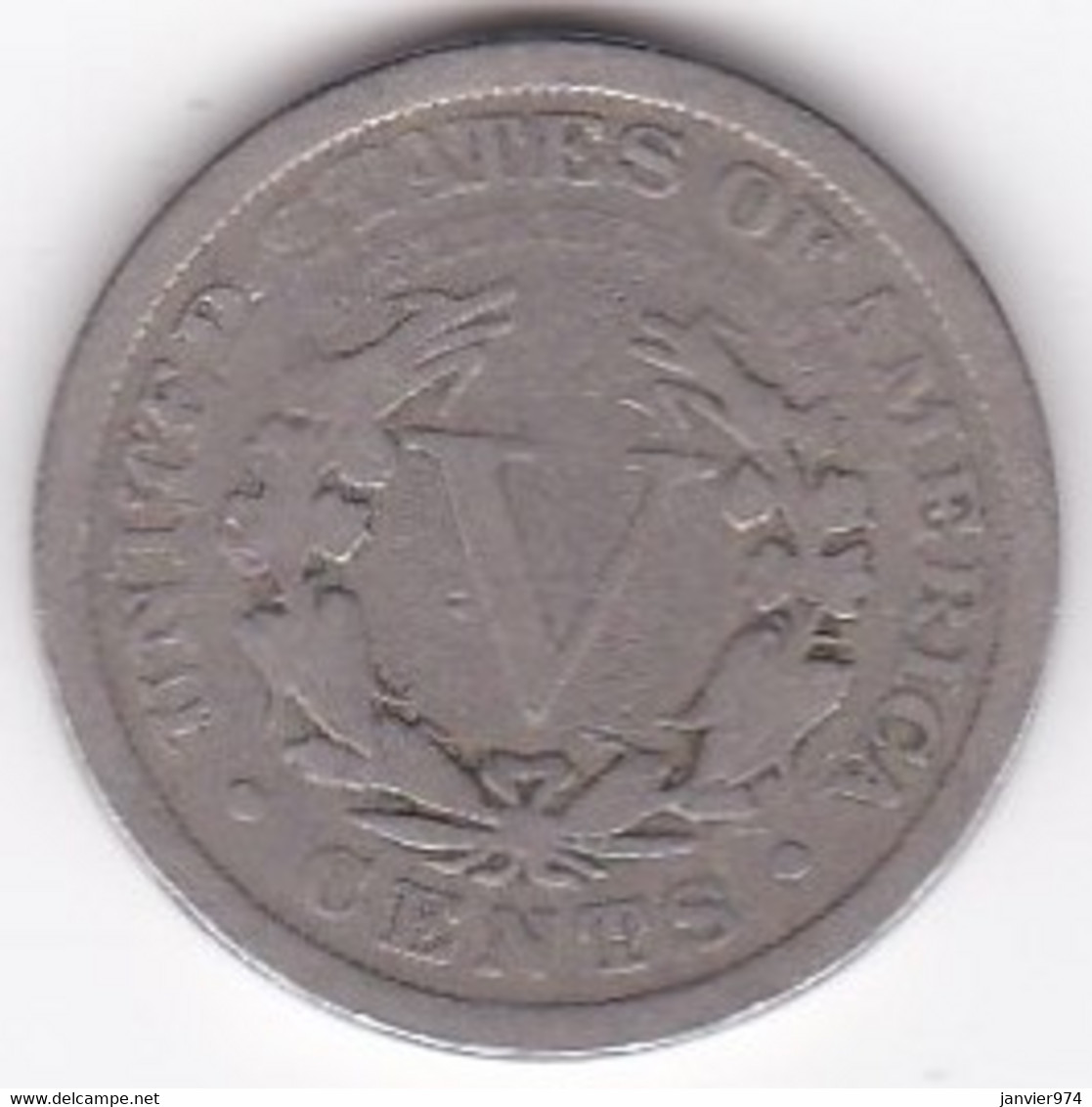 Etats-Unis . Five Cent 1910 . Liberty, En Nickel - 1883-1913: Liberty