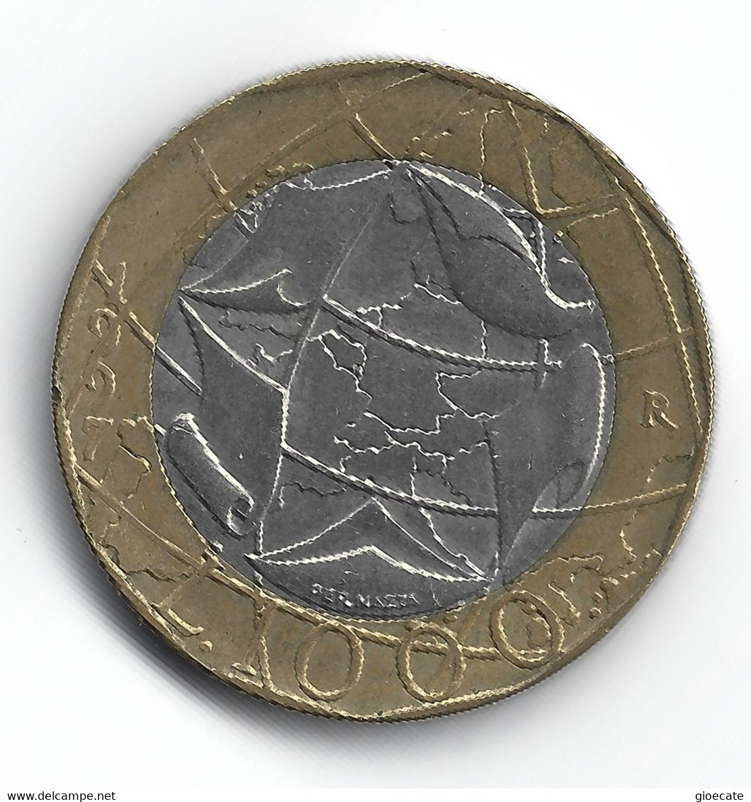 1000 LIRE – REPUBBLICA ITALIANA – Bimetallica – 1997 - (213) - 1 000 Lire