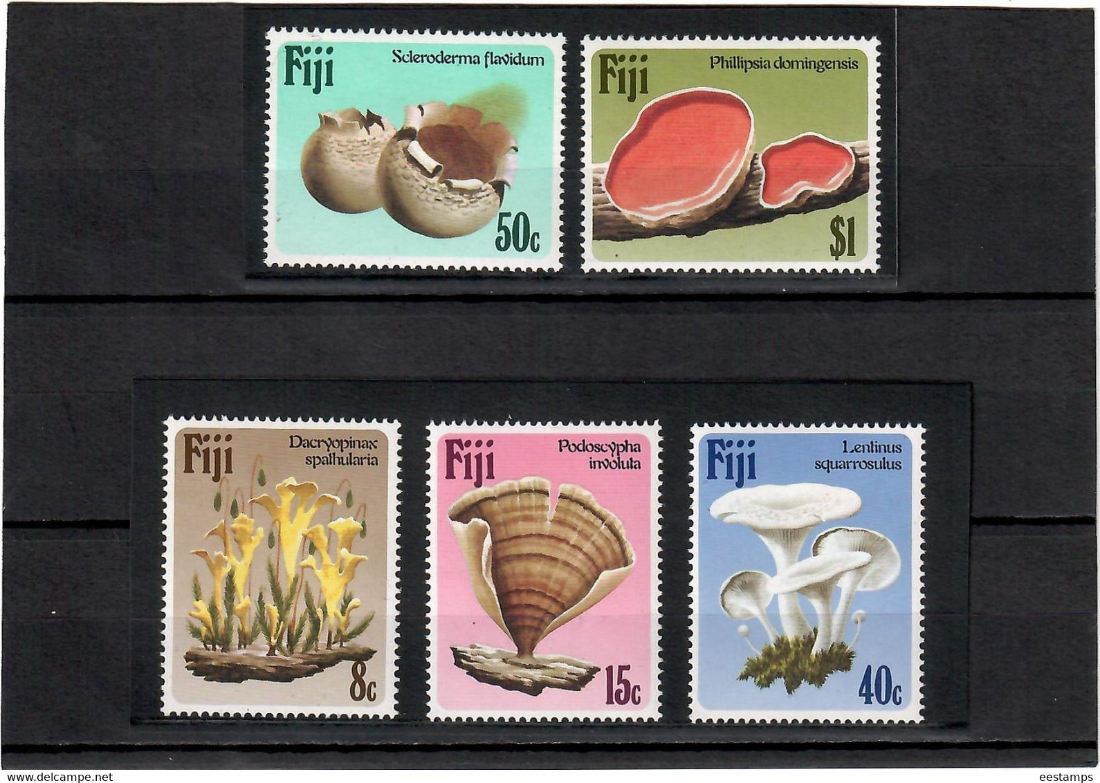 Fiji 1984 . Mushrooms . 5v.  Michel # 494-98 - Fiji (1970-...)