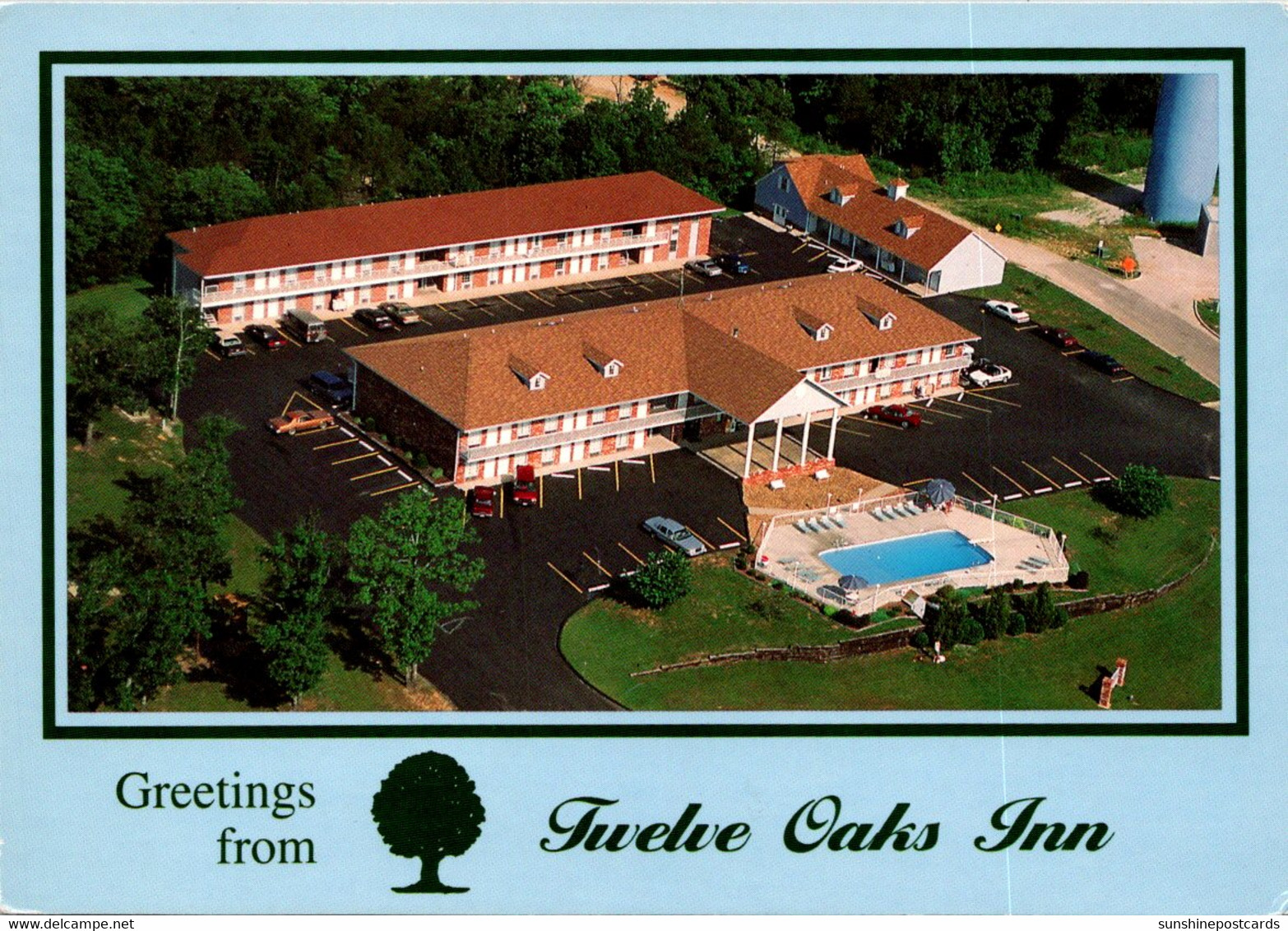 Missouri Branson Greetings From The Twelve Oaks Inn - Branson