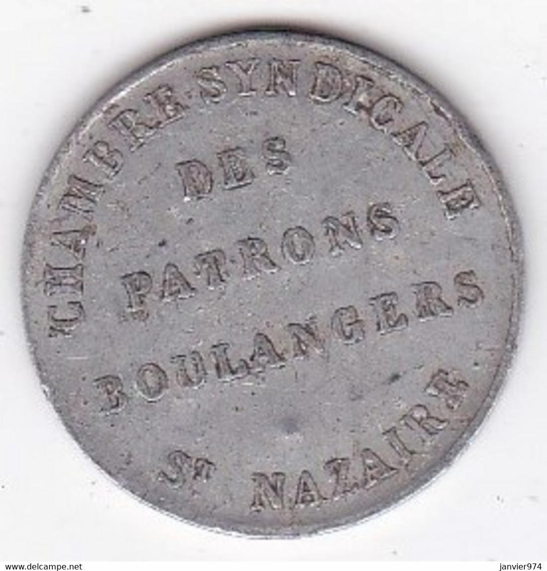44 . Loire Atlantique. Saint Nazaire. Chambre Syndicale Des Patrons Boulangers. 1/4 Decime, En Aluminium Rond - Monetary / Of Necessity