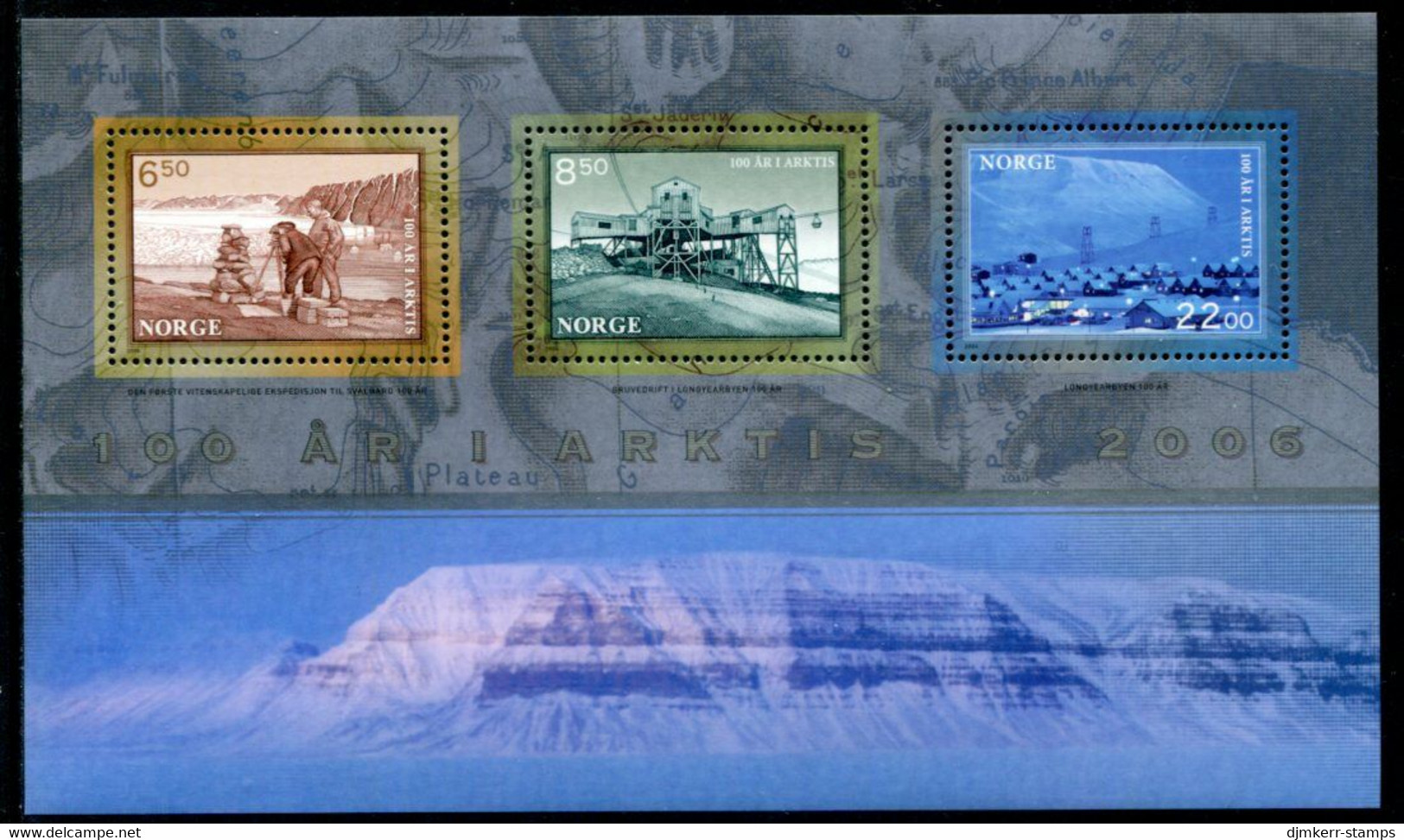 NORWAY 2006 Svalbard Scientific Expedition Centenary Block MNH / **.  Michel  Block 31 - Unused Stamps