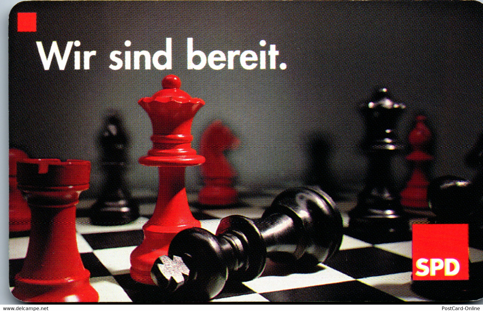 28665 - Deutschland - SPD , Wir Sind Bereit , Schach , Chess - R-Series : Regions