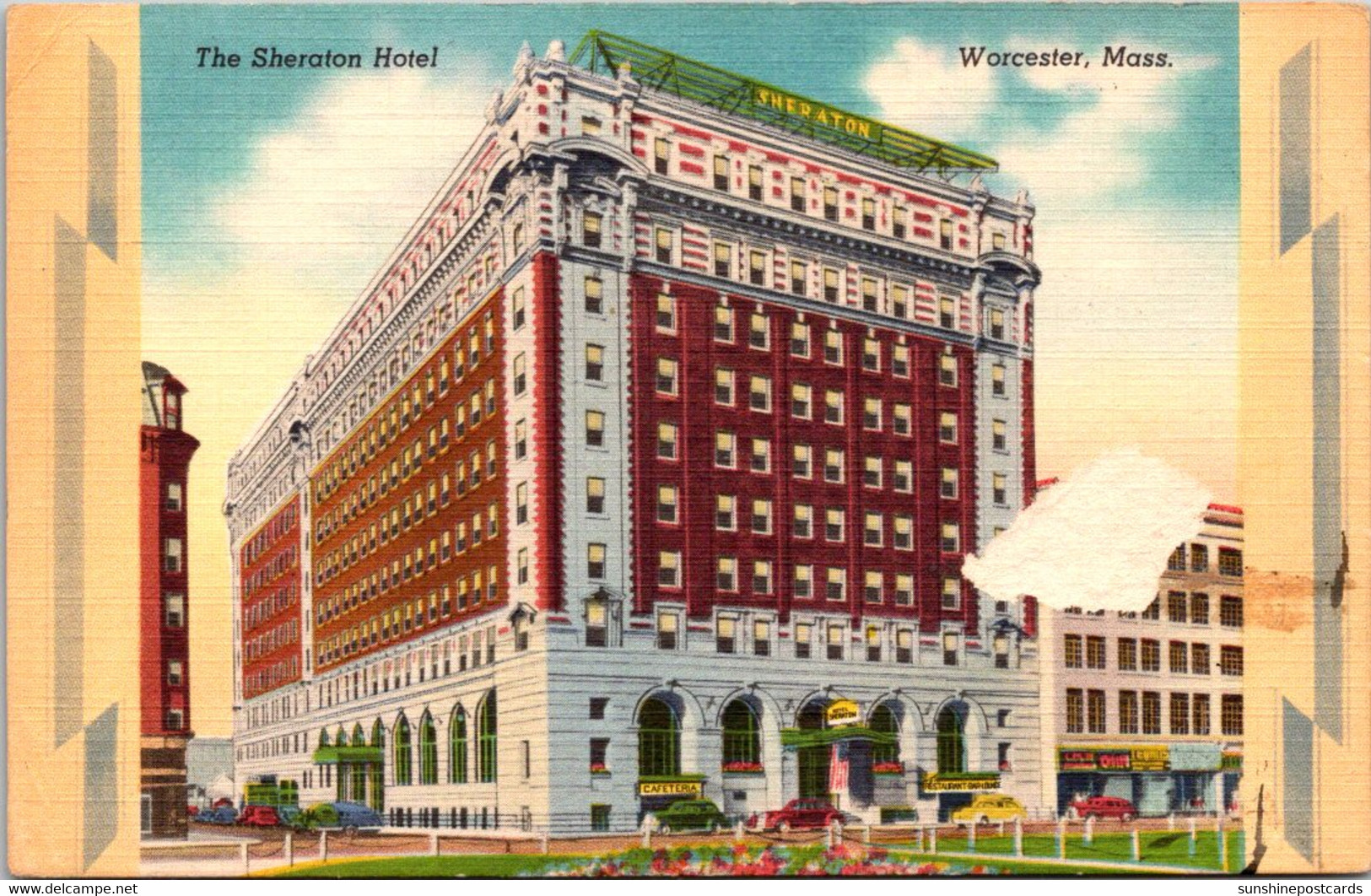 Massachusetts Worcester The Sheraton Hotel 1951 - Worcester